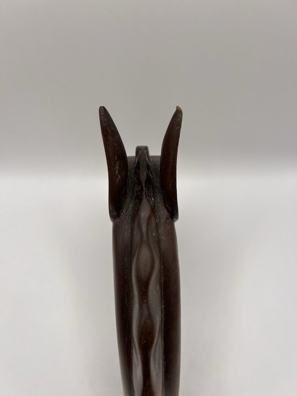 Wood Horse Head Sculpture Mid Century Modern Hand Carved Figurine MCM Rustic - Picture 14 of 14